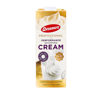 艾恩摩尔35.5%淡奶油1L*12瓶动物奶油蛋糕裱花甜品奶盖进口原料