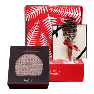 KRRAMEL猪鬃护发梳子干发帽实用礼盒新婚生日礼物送女友送闺蜜