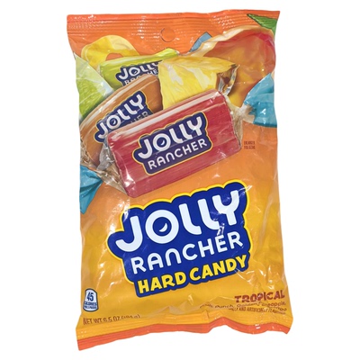 加拿大进口Jolly Rancher Hard Candy娇妮咀嚼软糖混合水果糖零食