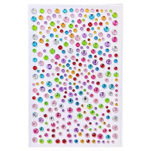 贴钻脸部舞台妆脸上贴饰品星星脸贴爱心演唱会应援妆容眼贴小碎钻