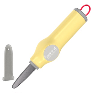 美国SAFEX不锈钢快递刀企业工厂专用拆箱刀批发特氟龙美工刀高颜值隐藏式挂绳开箱神器保护内物硬纸板切割