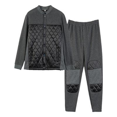 男士贴心长袖加绒加厚保暖内衣