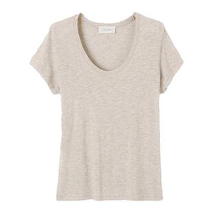 American Vintage 2026春夏新款U型领百搭上衣休闲风简约日常T恤