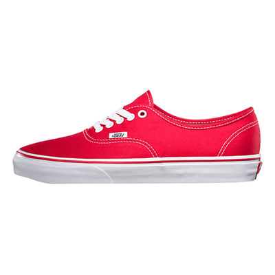 现货VANS经典红色帆布鞋