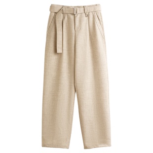 秋冬老钱风高腰阔腿西裤男复古质感垂坠百搭休闲长裤