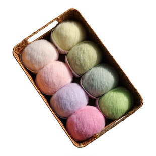 毛儿手作 叠羽 羊毛羊驼绒混纺毛线 钩针棒针手工编织diy毛衣用线