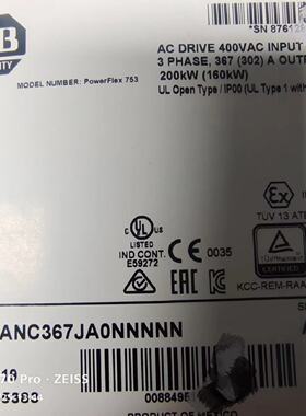 议价全新原装罗克韦尔AB变频器20f1anc367jn0nnnnn