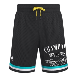 安德玛库里CURRY品牌亚洲行男子网眼透气运动篮球短裤6012938-001