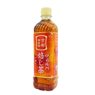 三得利日本进口伊右卫门玄米茶600ml瓶装焙茶绿茶混合茶饮料京都