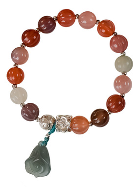 一苇以航天然盐源水晶女浪漫手串