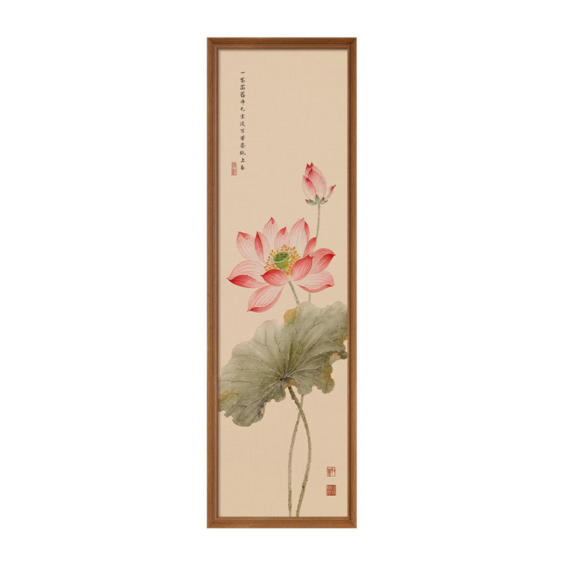 【新款7折】荷花图茶室装饰画