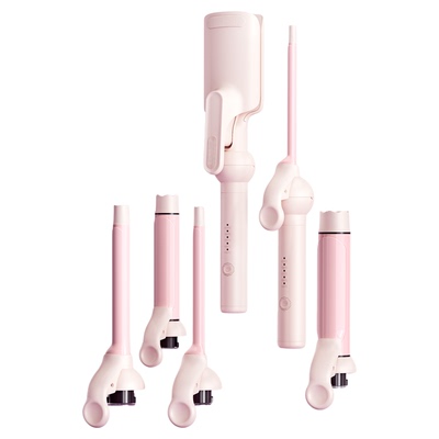 【六合一可换头】9mm手动卷发棒