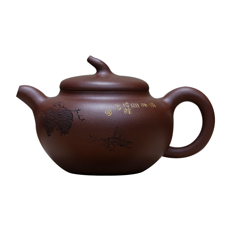 茄段原矿珍藏底槽青高工紫砂壶