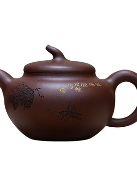 茄段原矿珍藏底槽青高工紫砂壶