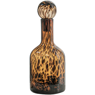 玳瑁花瓶摆件玻璃简约客厅餐桌养花插花轻奢醒酒器剑兰龙蛇藤