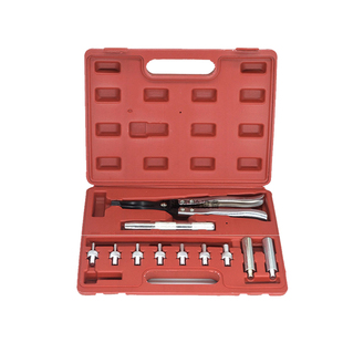 气门弹簧压缩拆装钳气门油封钳11件组套气门油封拆装工具组合套装
