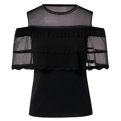 【商场同款】La Koradior拉珂蒂女夏季斗篷式无袖骨感慵懒针织衫