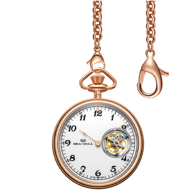 海鸥表陀飞轮手动机械怀表