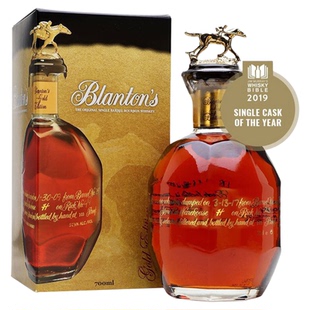 洋酒 Blanton's Gold 波兰顿金标波旁威士忌 2019年度单桶奖 包邮