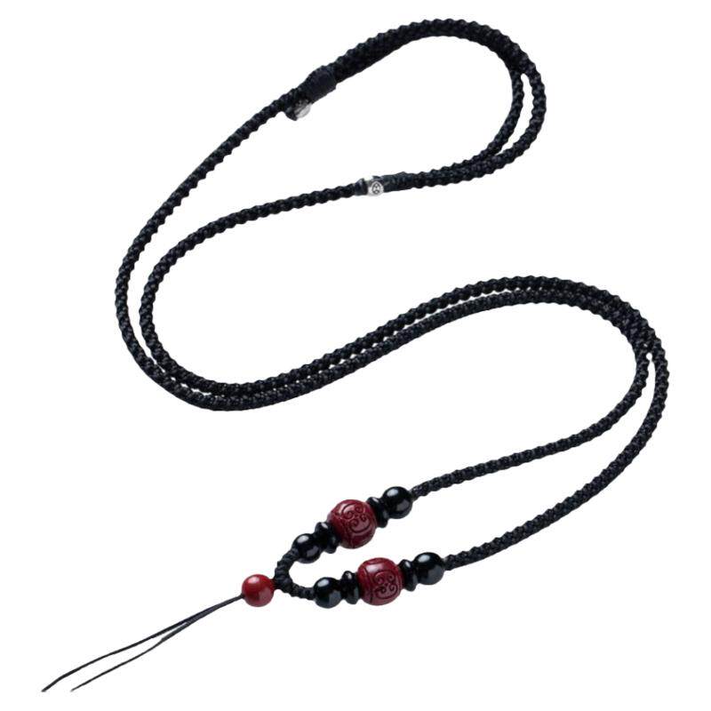 手工编织吊坠挂绳项链绳男女朱砂绳