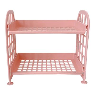 中小学生双层折叠收纳架