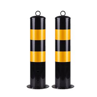 钢管警示柱隔离桩防护栏杆分道路地桩固定隔离柱路障铁立柱防撞柱