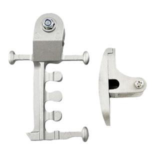 温室大棚专用放风口滑轮铝四爪铝小船铝鸭嘴卡子套装组合10套