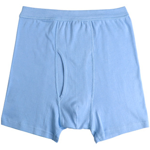 男士全棉内裤中年大码宽松中老年人短裤头开口四角纯棉父亲平角裤