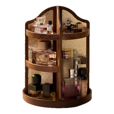 梵瀚实木旋转化妆收纳盒
