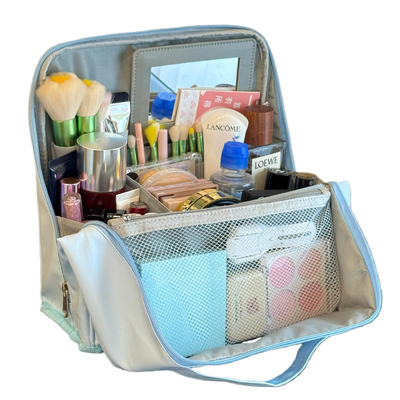 立式化妆包便携化妆刷笔袋收纳包大容量新款可站立旅行防水收纳袋