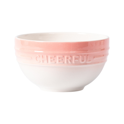 渐变多彩加厚陶瓷饭碗