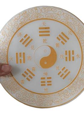 天然玉石白玉雕平安扣风水摆件