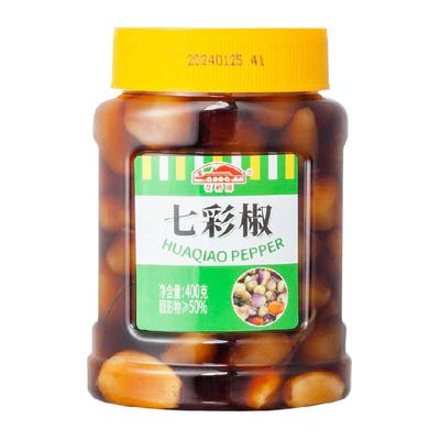 花桥牌泡七彩椒辣椒酱400g×1罐
