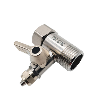 净水器304不锈钢进水三通开关