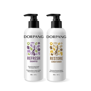 【洗护组合】多潘DORPANG控油蓬松柔顺洗发水护发素套装头皮调理