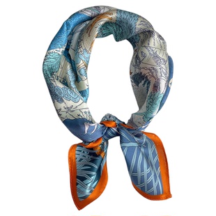 25年新款真丝丝巾女系脖100%桑蚕丝围巾早春夏季防晒纱巾小方巾