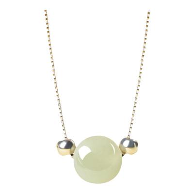 和田玉项链吊坠送女友礼物