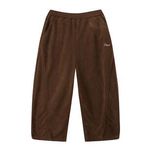 左西女童加绒裤子秋冬款保暖儿童灯芯绒弯刀裤2025新款中大童长裤