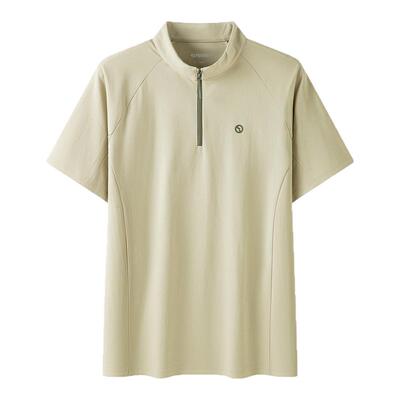 2026春夏新款户外短袖半拉链T恤