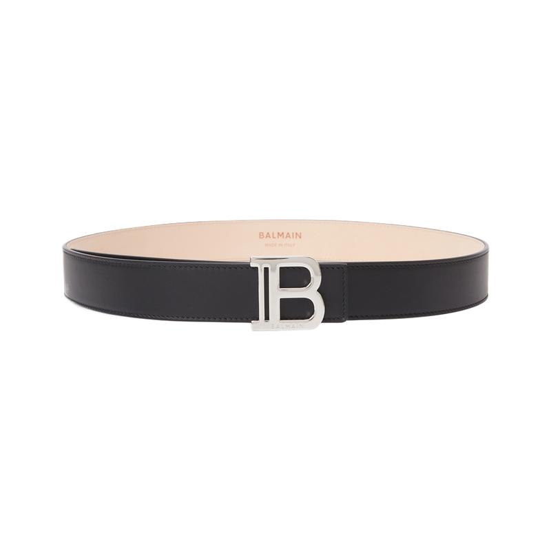 【春夏新品】BALMAIN 经典款男士牛皮字母logo皮带