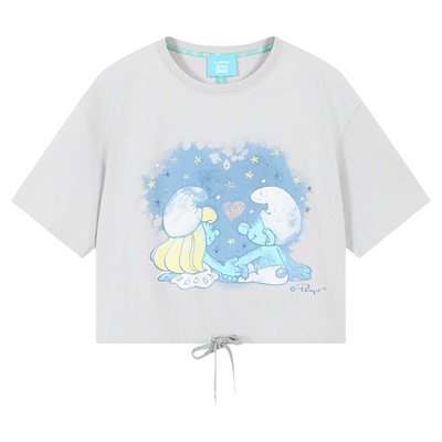 innplanet蓝精灵印花休闲T恤