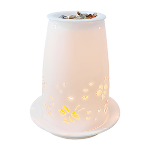 沉香陶瓷隔火香薰炉 文火熏香不焦糊 香道室内熏香灯香炉禅意礼品