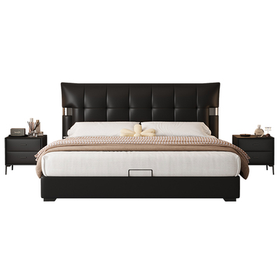 DDC真皮床现代简约主卧双人大床