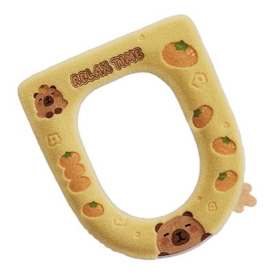 马桶垫卡通冬季毛绒加厚保暖新款