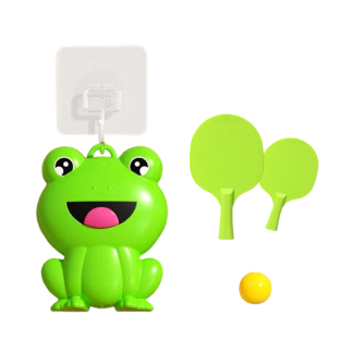 乒乓球儿童训练器悬挂式青蛙单人家用手眼协调锻炼球拍益智玩具