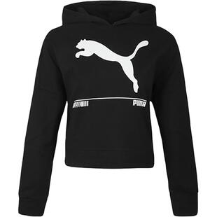 Puma/彪马官方正品保暖冬季款女士连帽套头运动休闲卫衣582780-01