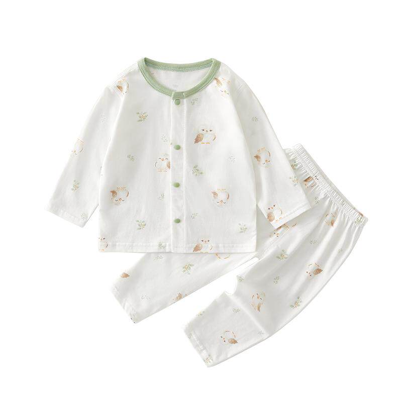 小聪熊婴儿衣服夏季纯棉分体套装