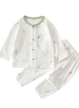 小聪熊婴儿衣服夏季纯棉分体套装