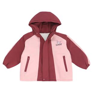女童加绒外套2025冬款儿童冬季夹棉冲锋衣女孩休闲爆款加厚风衣