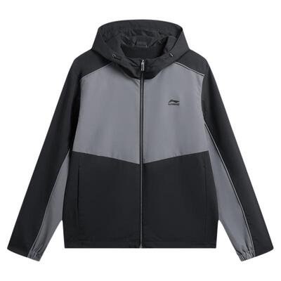 李宁男子运动灵感撞色运动风衣